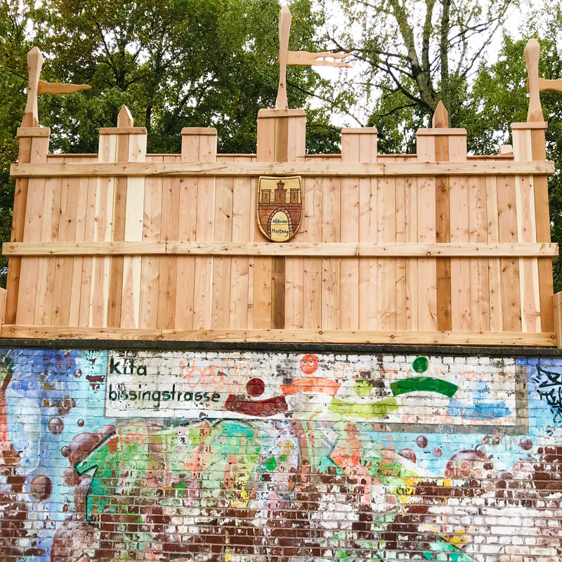 Burg in der Kita Bissingstr