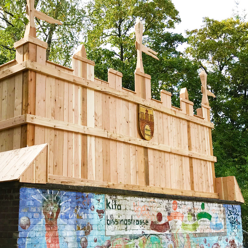 Burg in der Kita Bissingstr